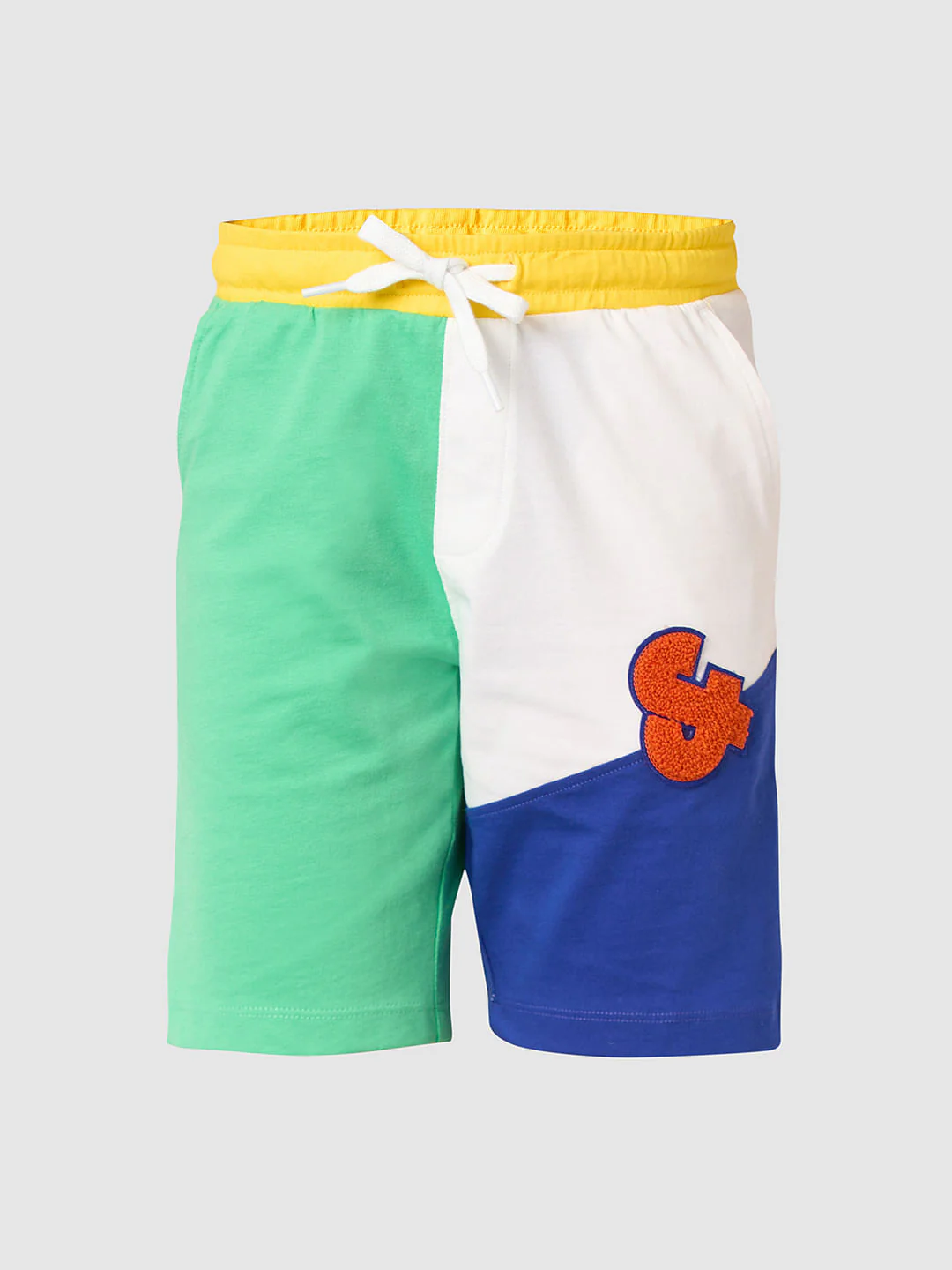 Boys Green Colourblocked Co-ord Set Shorts - Image 7