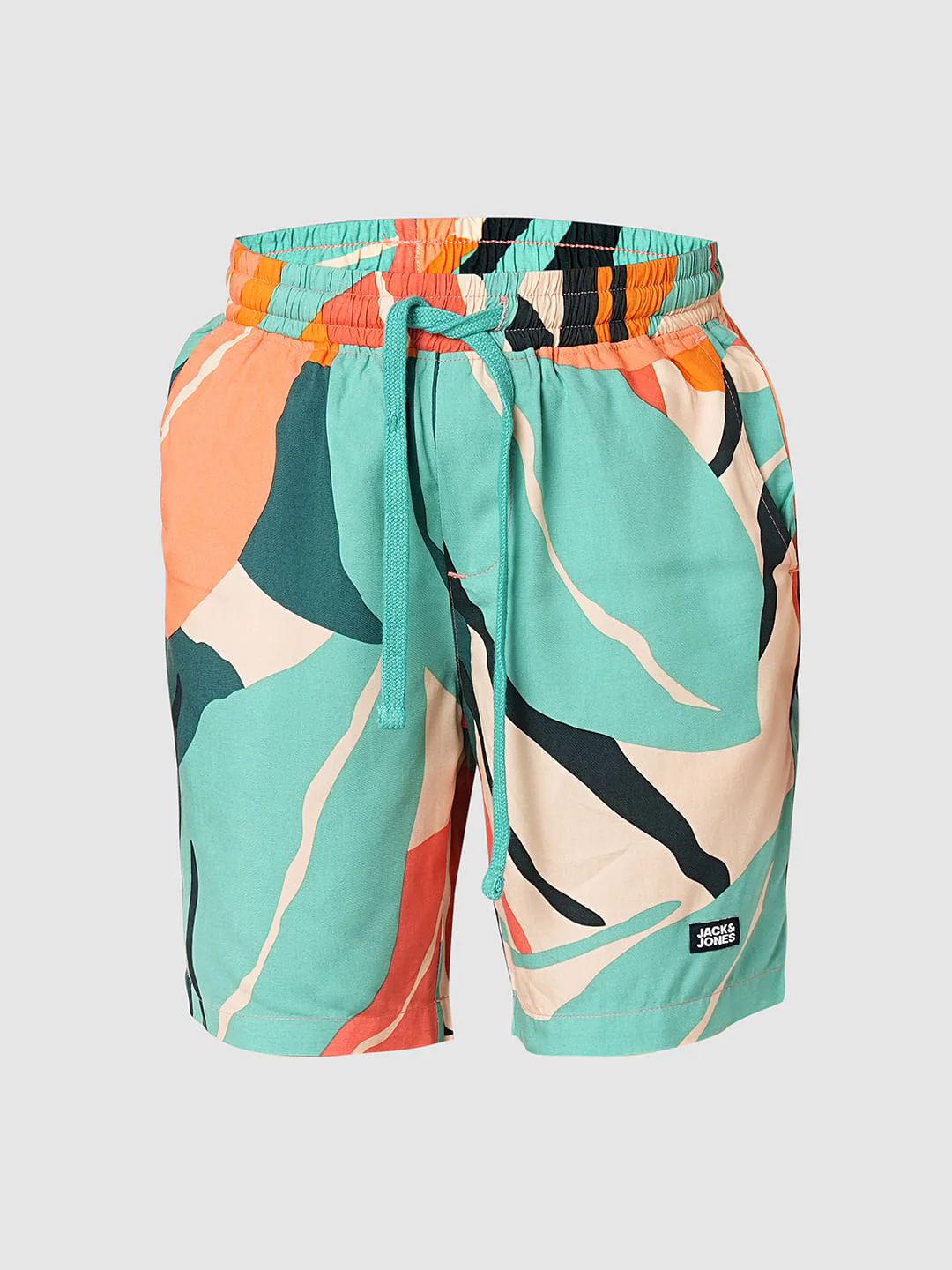 Green Tropical Print Co-ord Set Shorts - Image 7