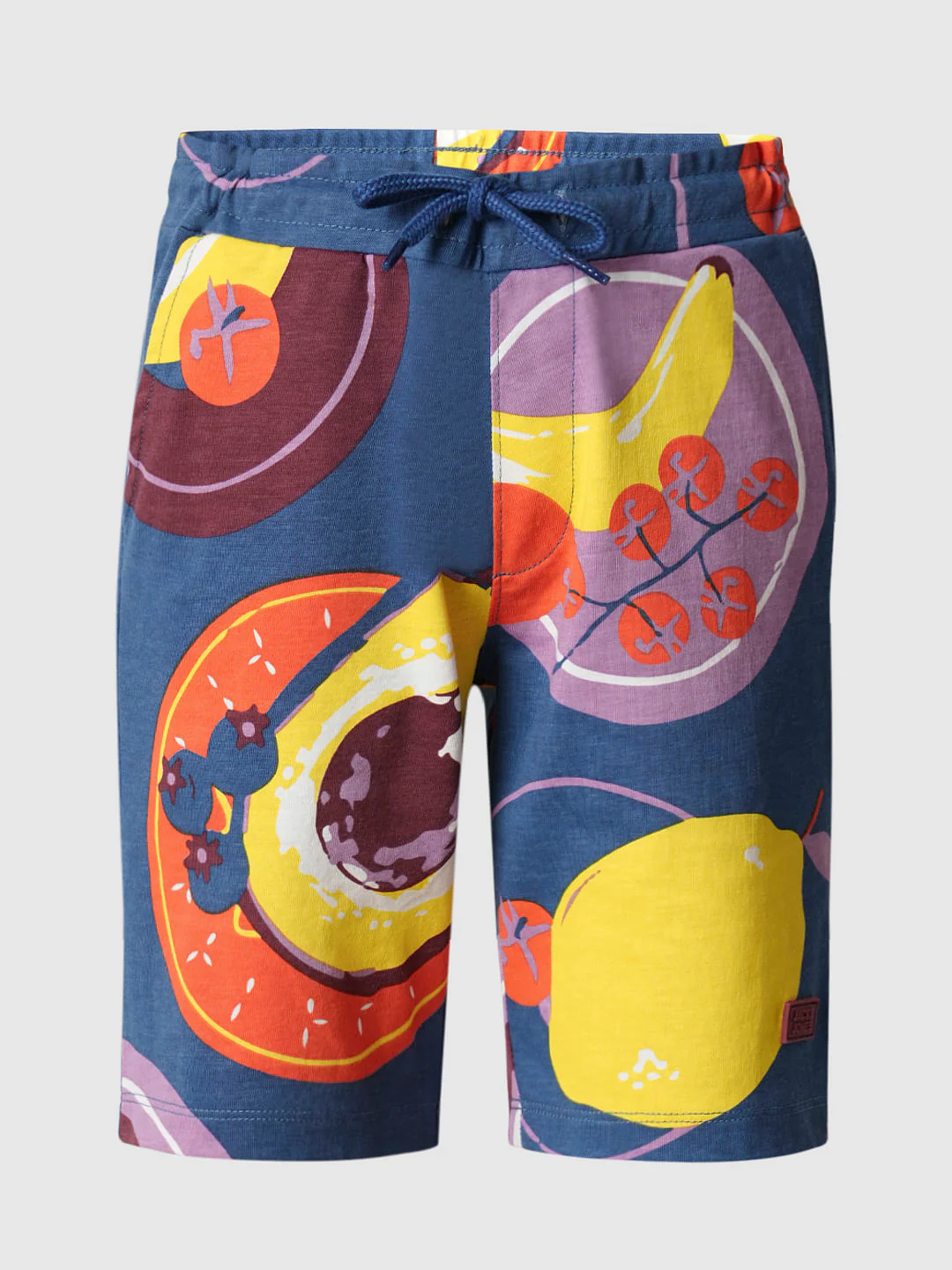 Boys Blue Fruit Print Co-ord Set Shorts - Image 7