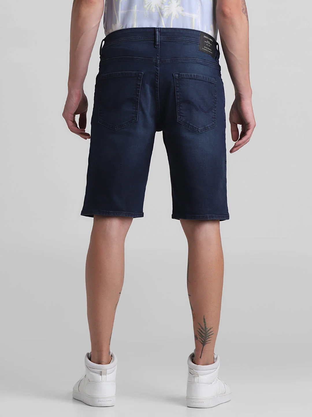 Dark Blue Denim Shorts - Image 8