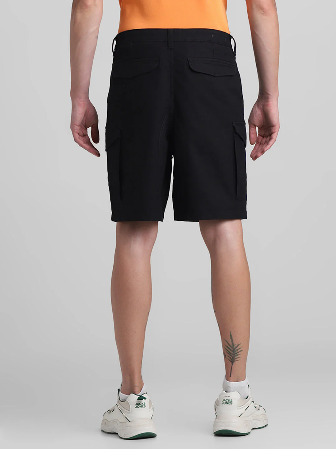 Black 6 Pocket Regular Fit Shorts - Image 9