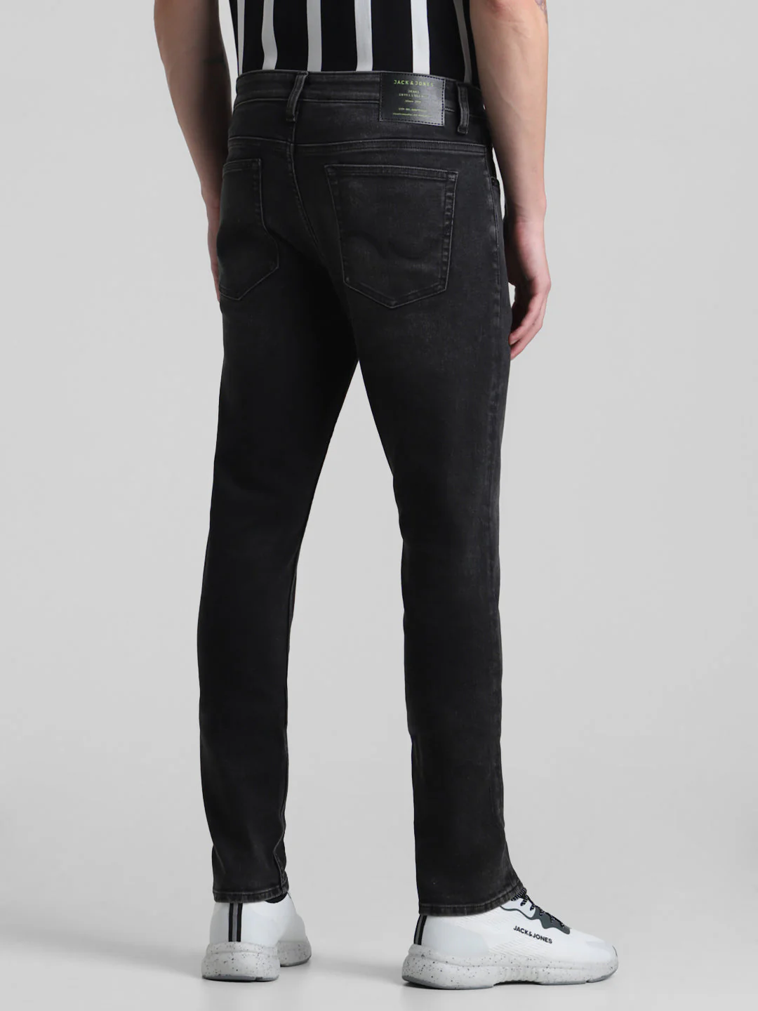 Black 5 Pocket Glenn Slim Fit Jeans - Image 3