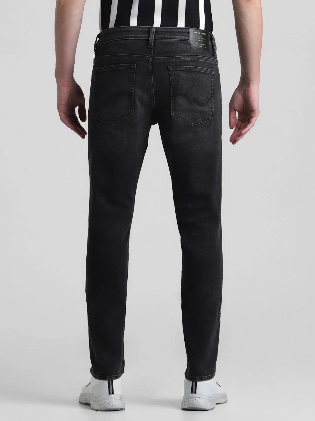 Black 5 Pocket Glenn Slim Fit Jeans - Image 8