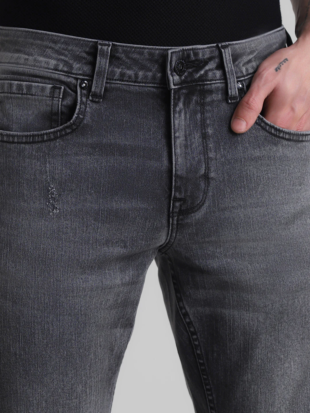 5 Pocket Faded Glenn Slim Fit Jeans - Image 4