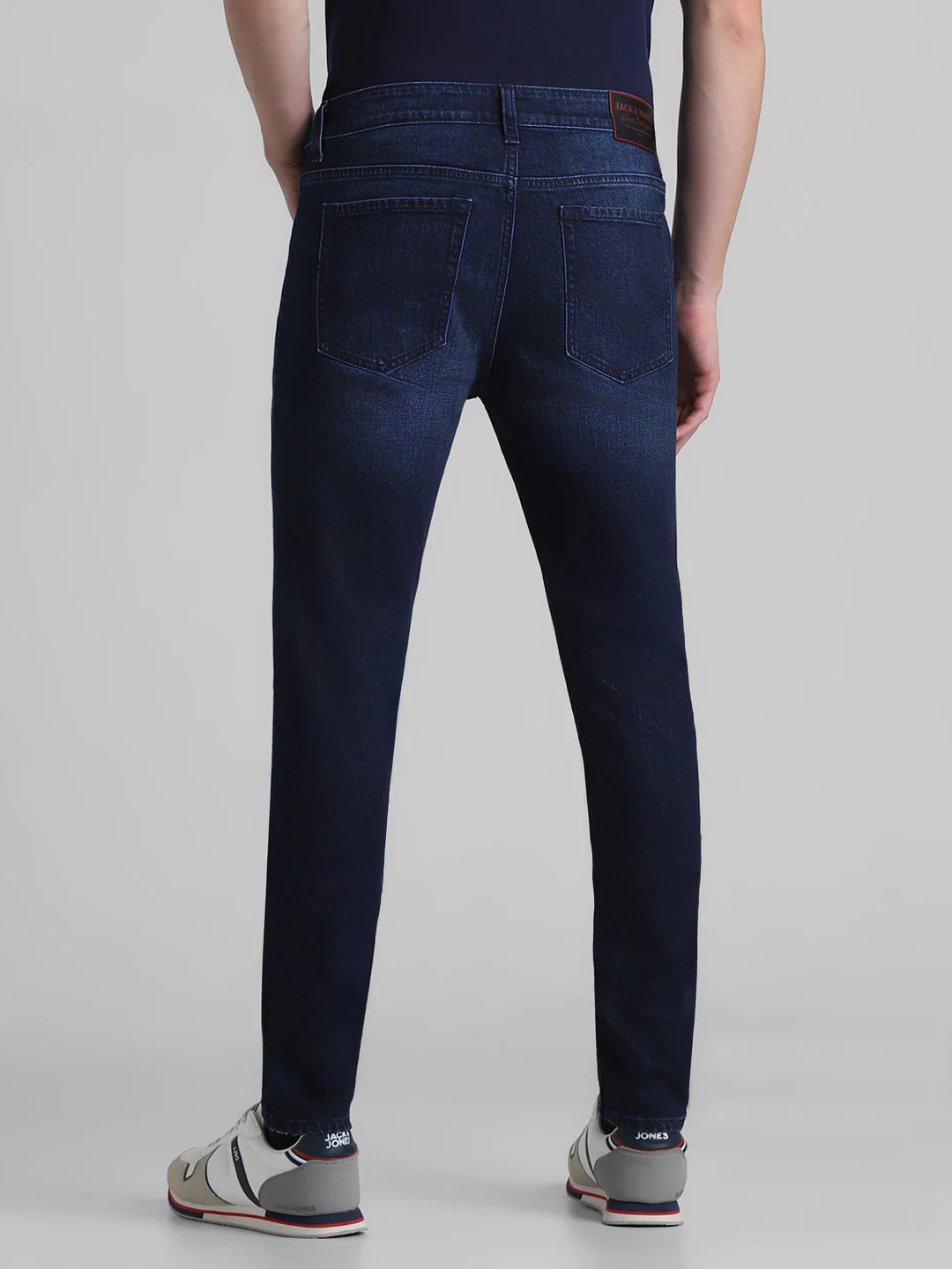 5 Pocket Dark Blue Super Skinny Jeans - Image 3