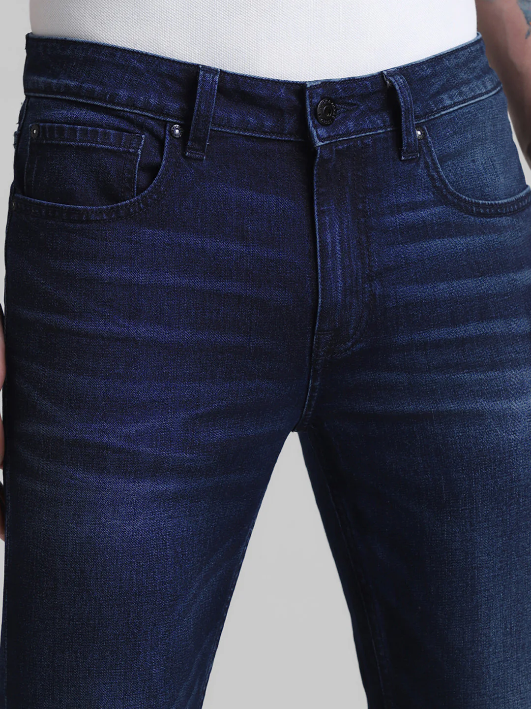 5 Pocket Dark Blue Super Skinny Jeans - Image 4