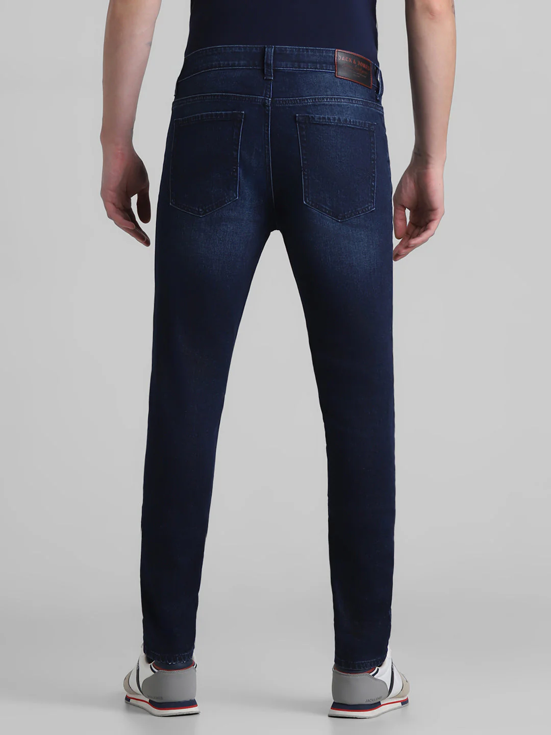 5 Pocket Dark Blue Super Skinny Jeans - Image 8