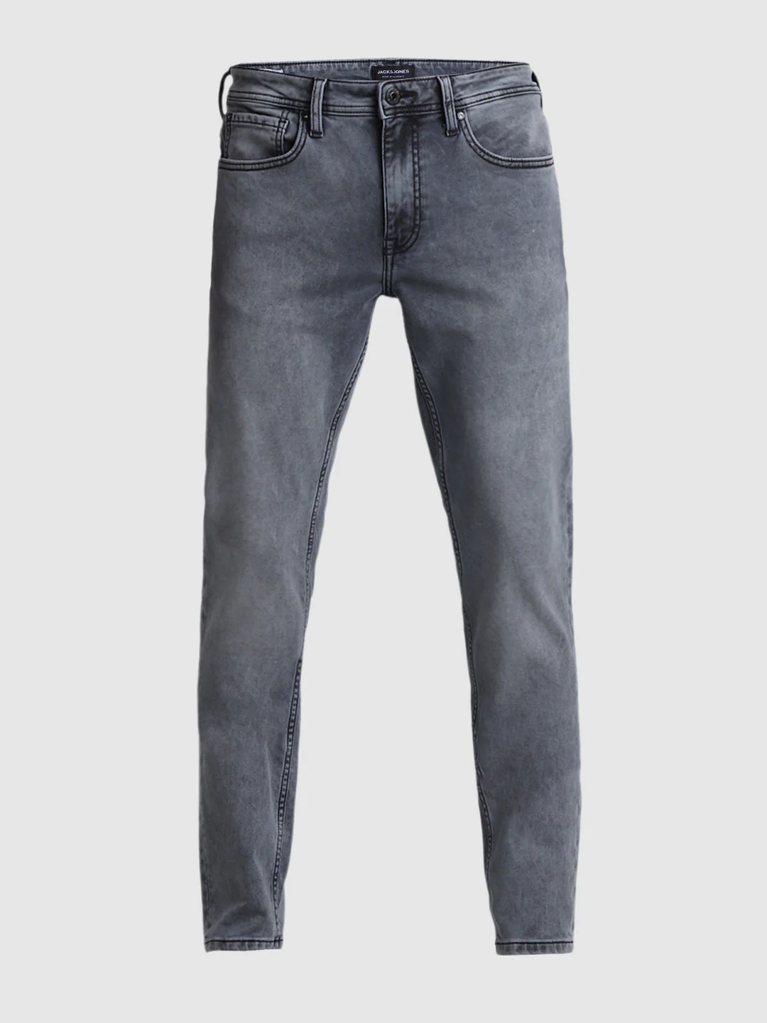 Grey 5 Pocket Knit Skinny Jeans - Image 7