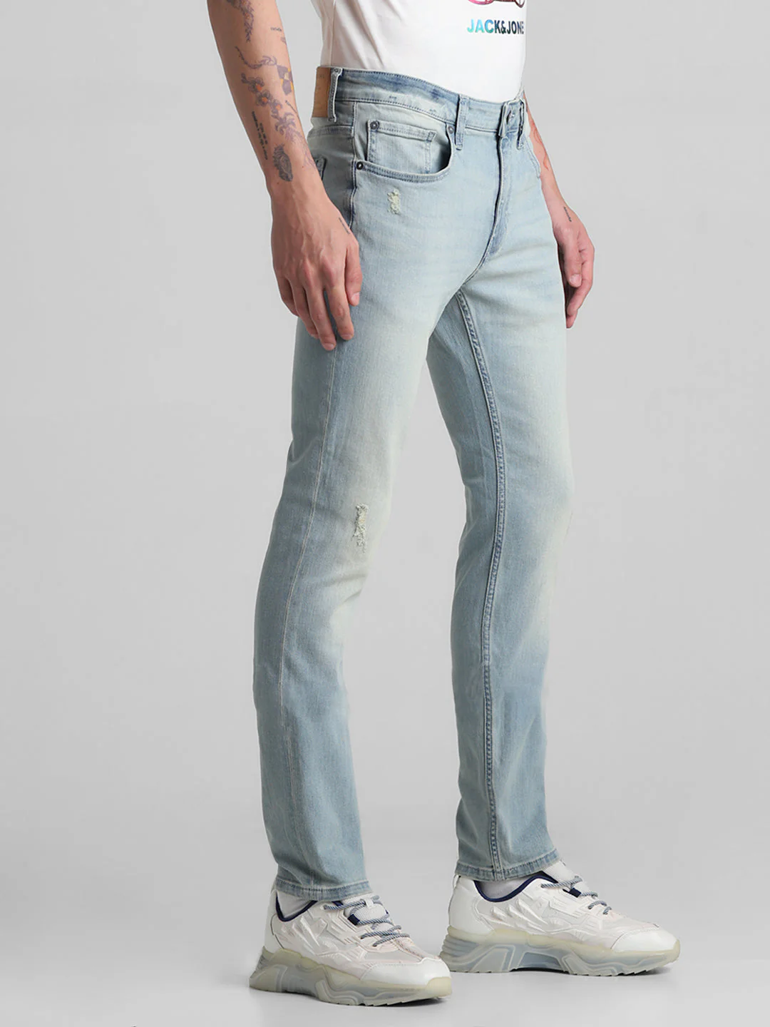 Light Blue Washed Ben Skinny Jeans - Image 2
