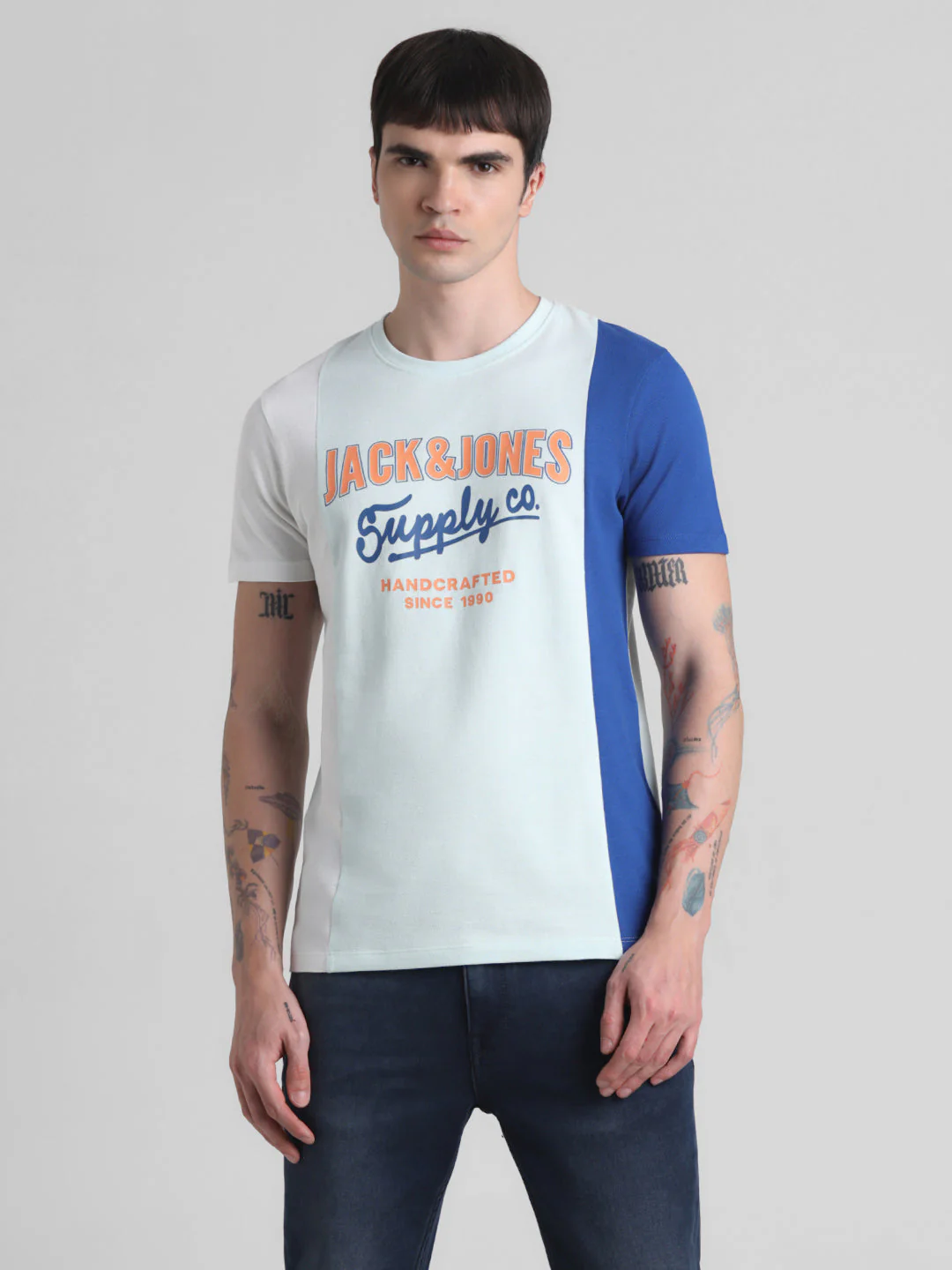 Logo Print Colourblocked T-shirt - Image 2