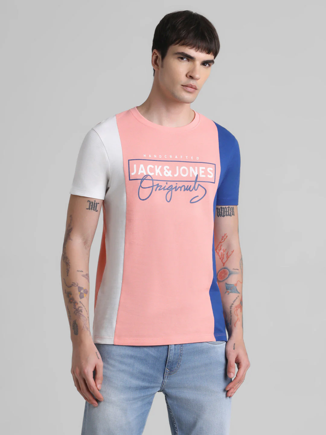 Colourblocked Logo Print T-shirt - Image 2