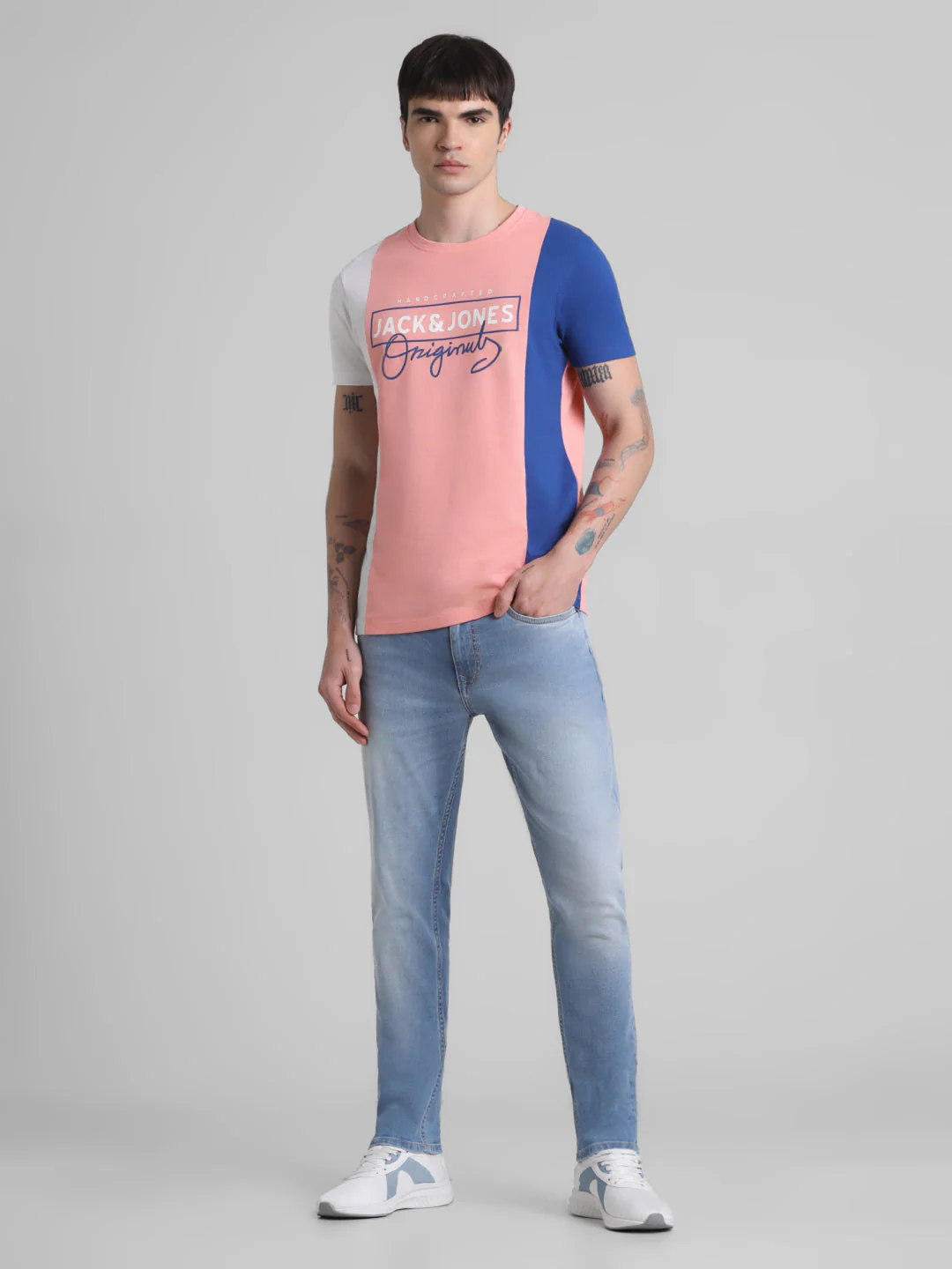 Colourblocked Logo Print T-shirt - Image 6