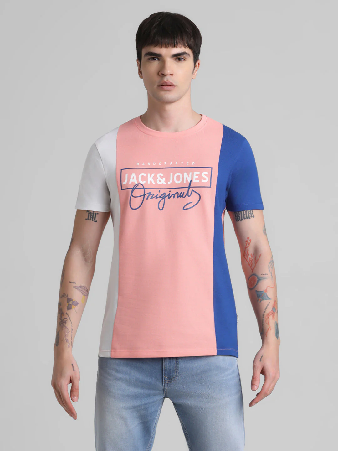 Colourblocked Logo Print T-shirt - Image 8