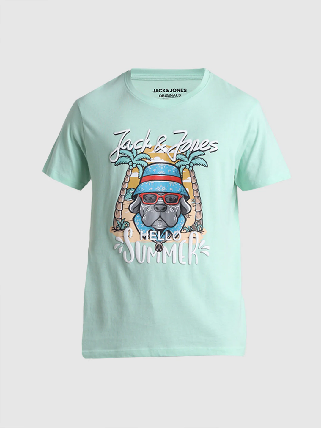 Green Graphic Print Cotton T-shirt - Image 7