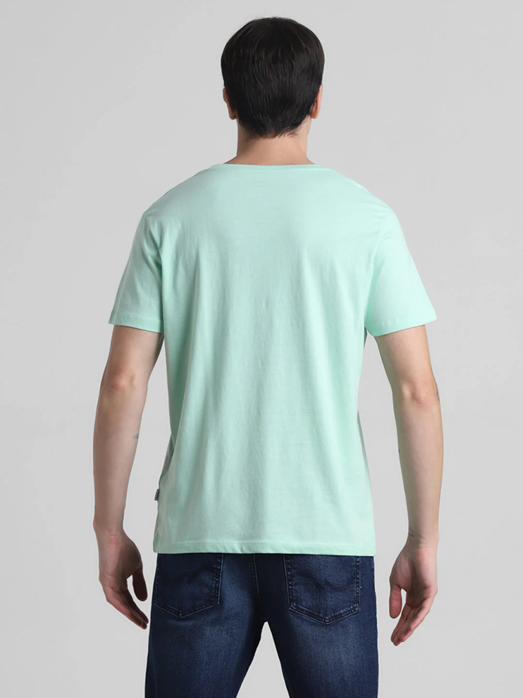 Green Graphic Print Cotton T-shirt - Image 9