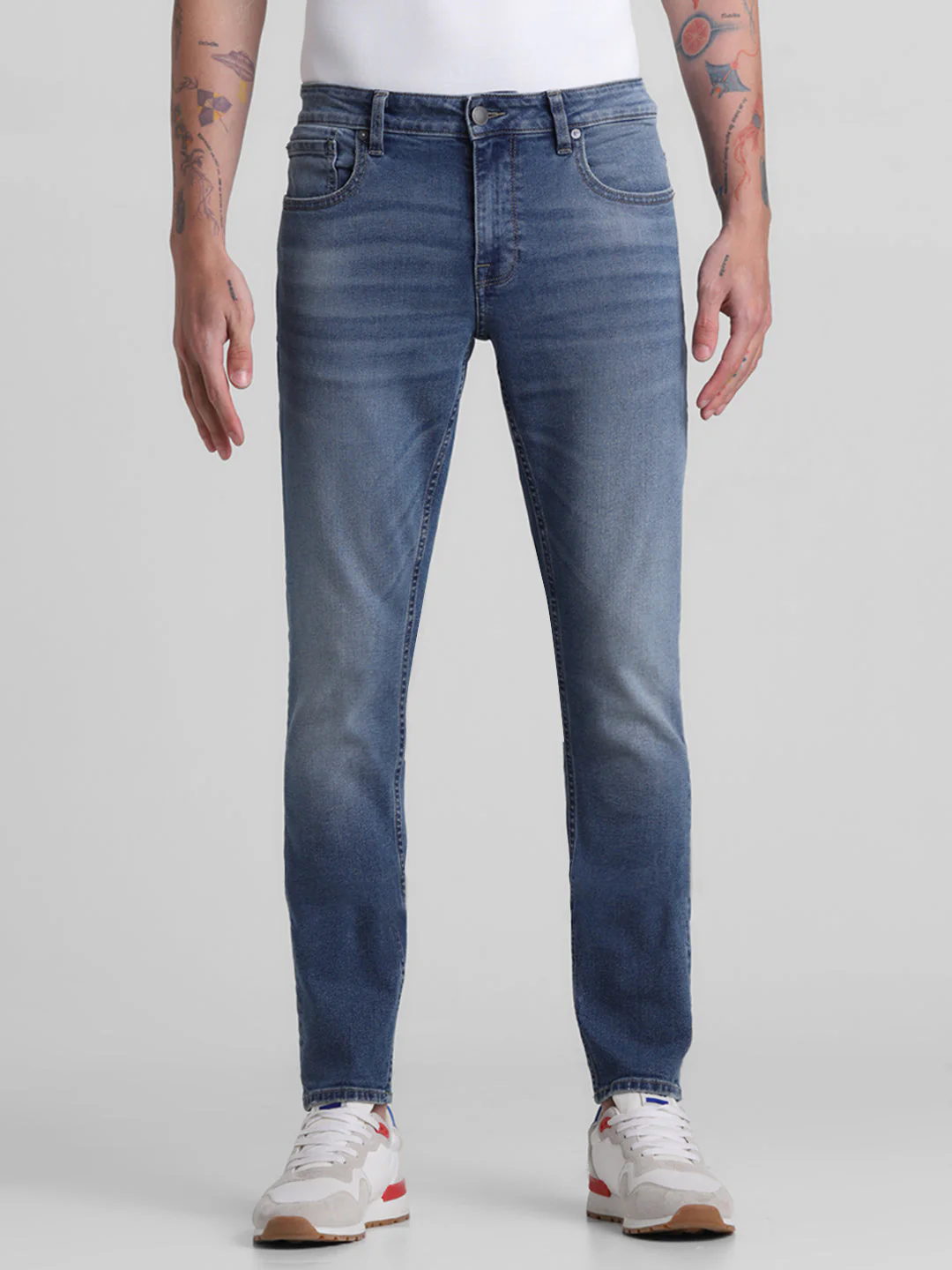 Light Blue 5 Pocket Glenn Slim Jeans - Image 7