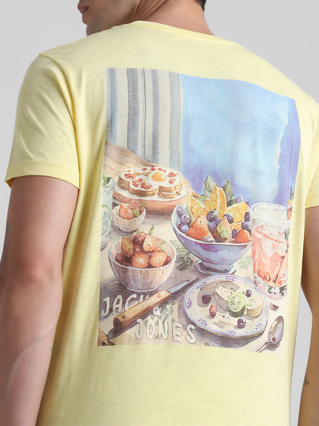 Yellow Printed Cotton T-shirt - Image 5