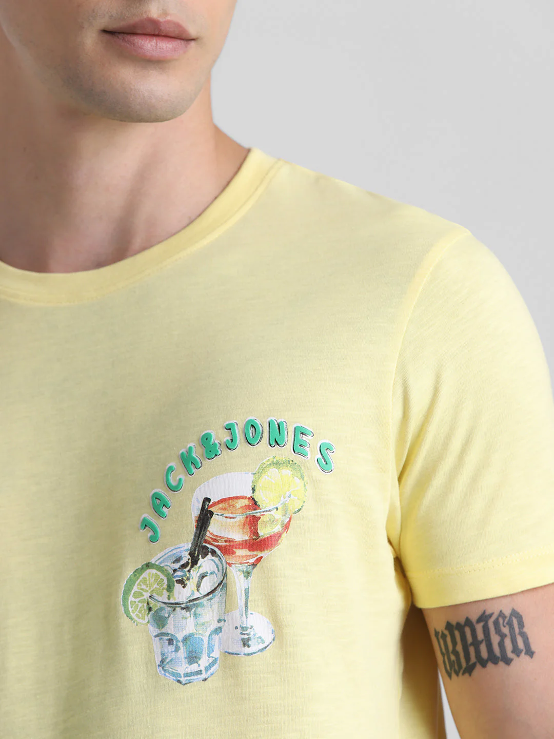Yellow Printed Cotton T-shirt - Image 6