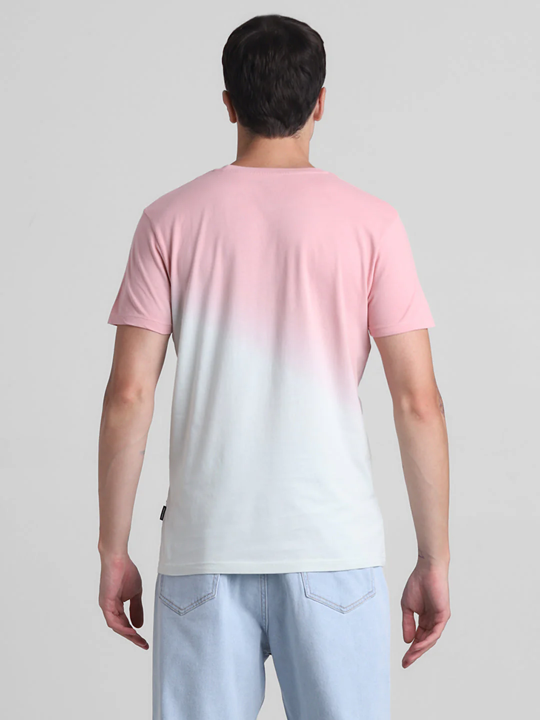 Ombré Colourblocked Cotton T-shirt - Image 9