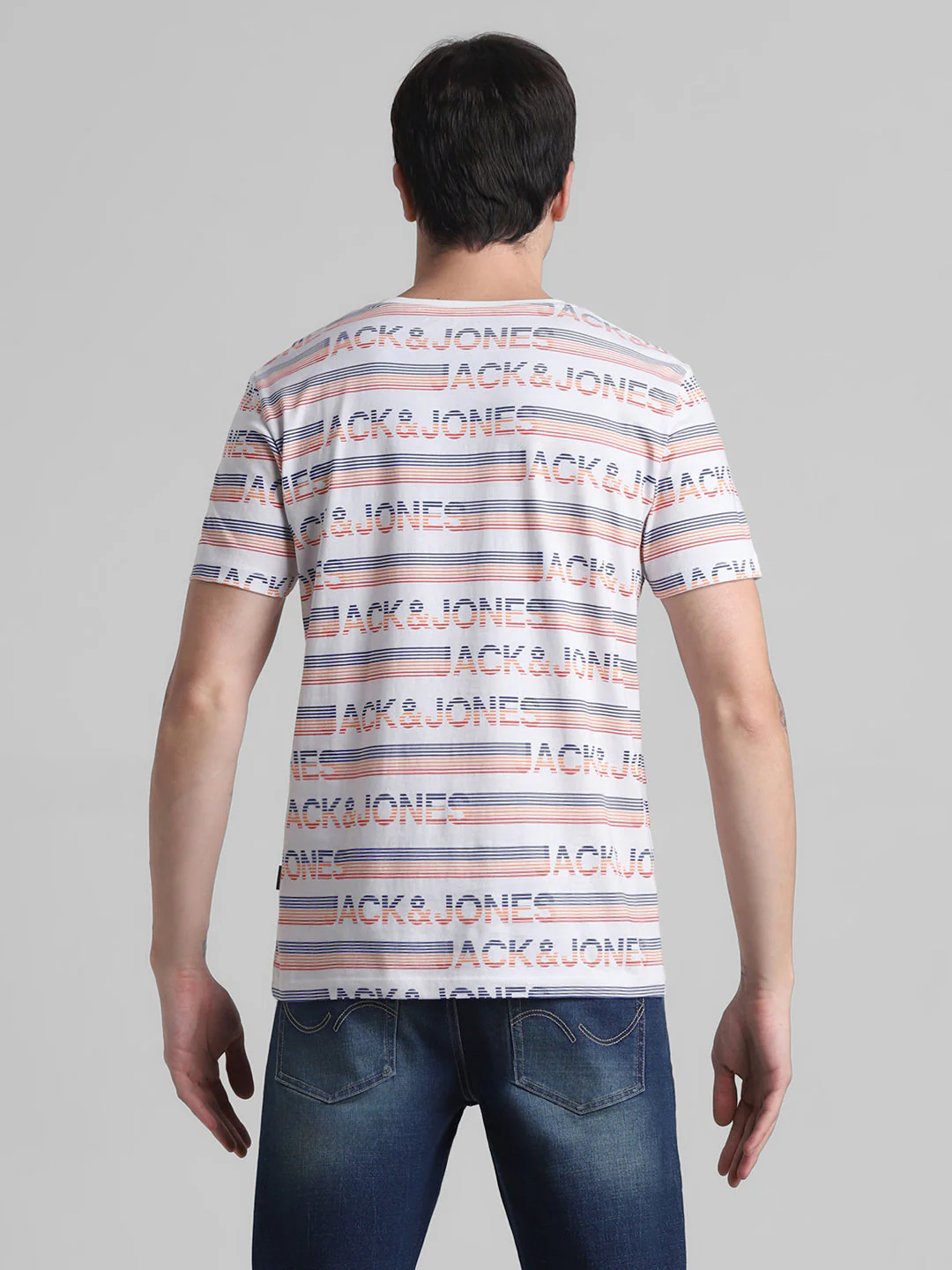 White Logo Print T-shirt - Image 9