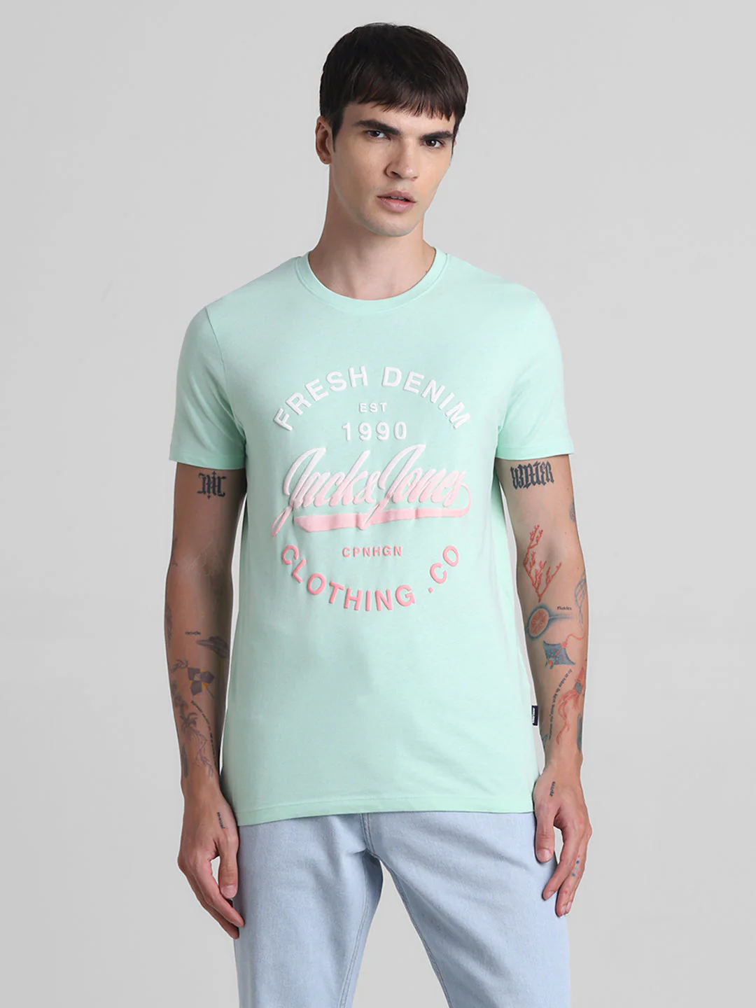 Green Logo Print T-Shirt - Image 2
