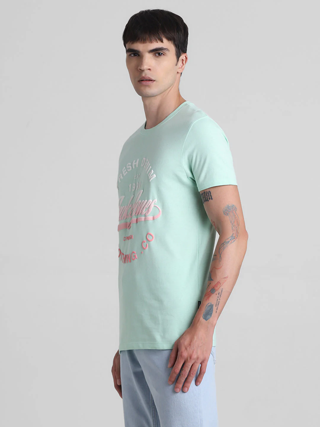 Green Logo Print T-Shirt - Image 3