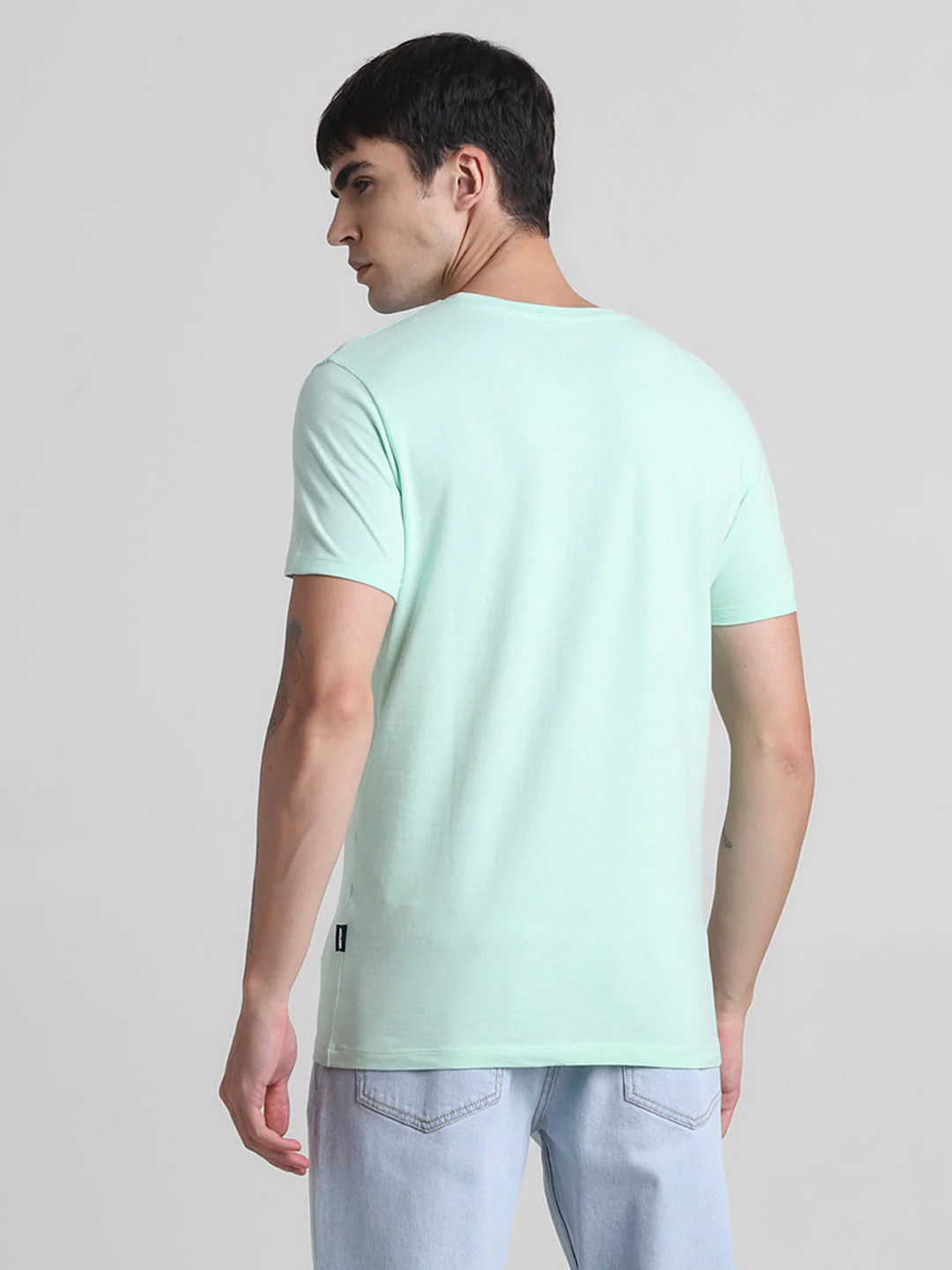 Green Logo Print T-Shirt - Image 4