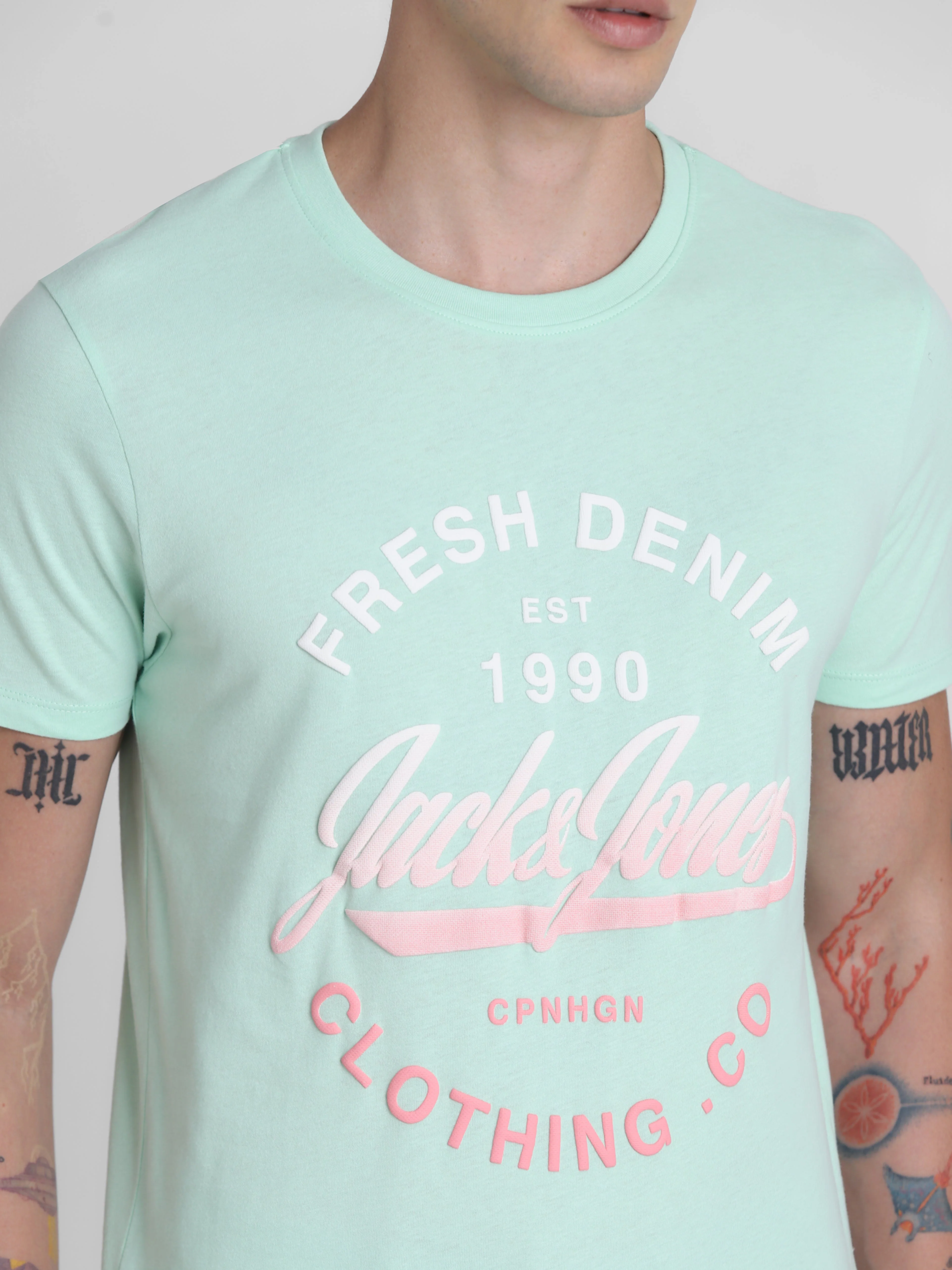 Green Logo Print T-Shirt - Image 5