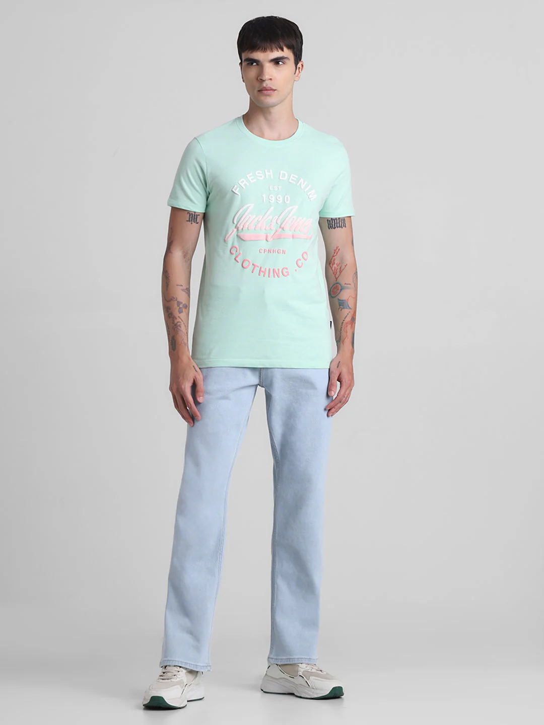 Green Logo Print T-Shirt - Image 6