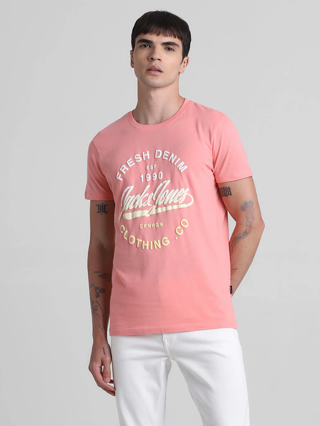 Pink Logo Print T-Shirt - Image 2