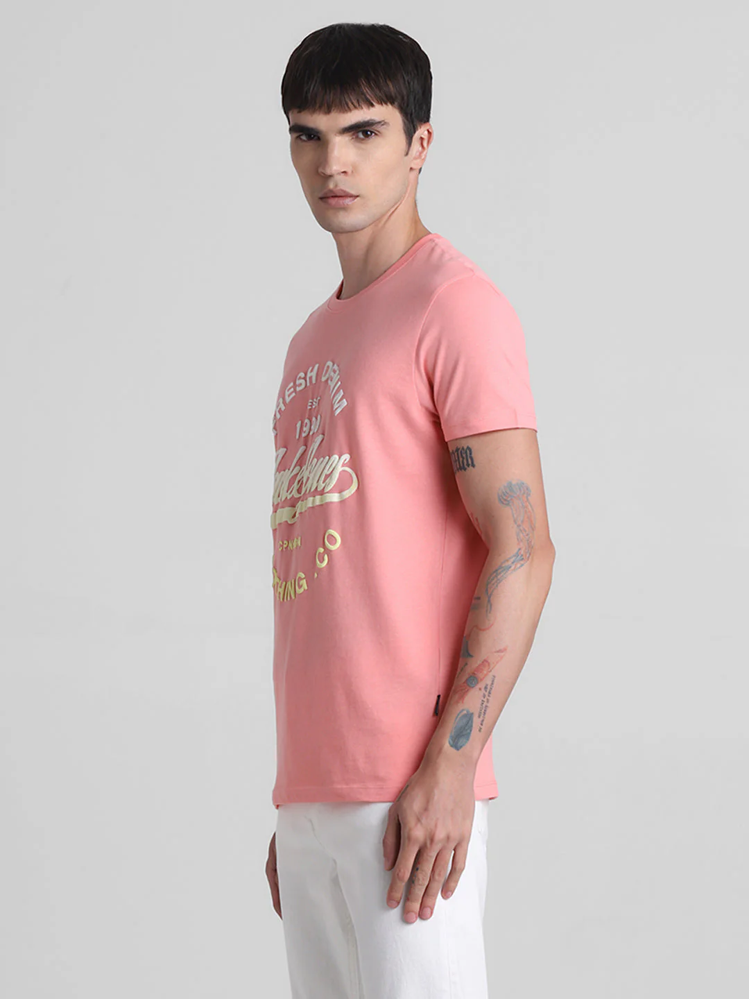 Pink Logo Print T-Shirt - Image 3