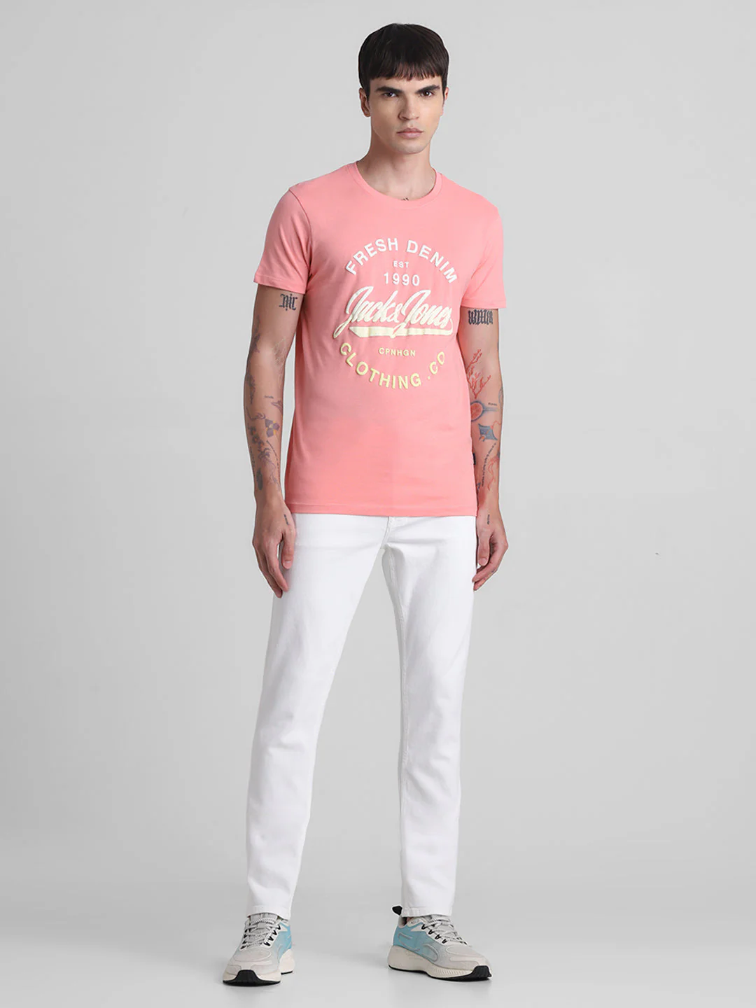 Pink Logo Print T-Shirt - Image 6
