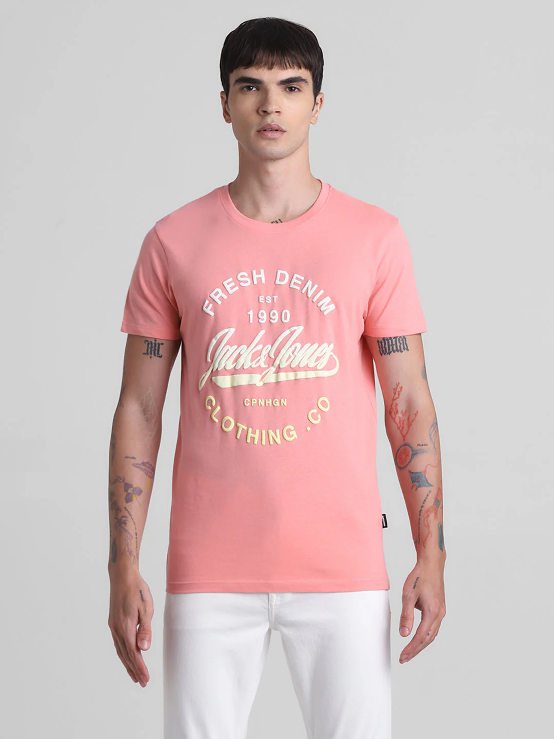 Pink Logo Print T-Shirt - Image 8