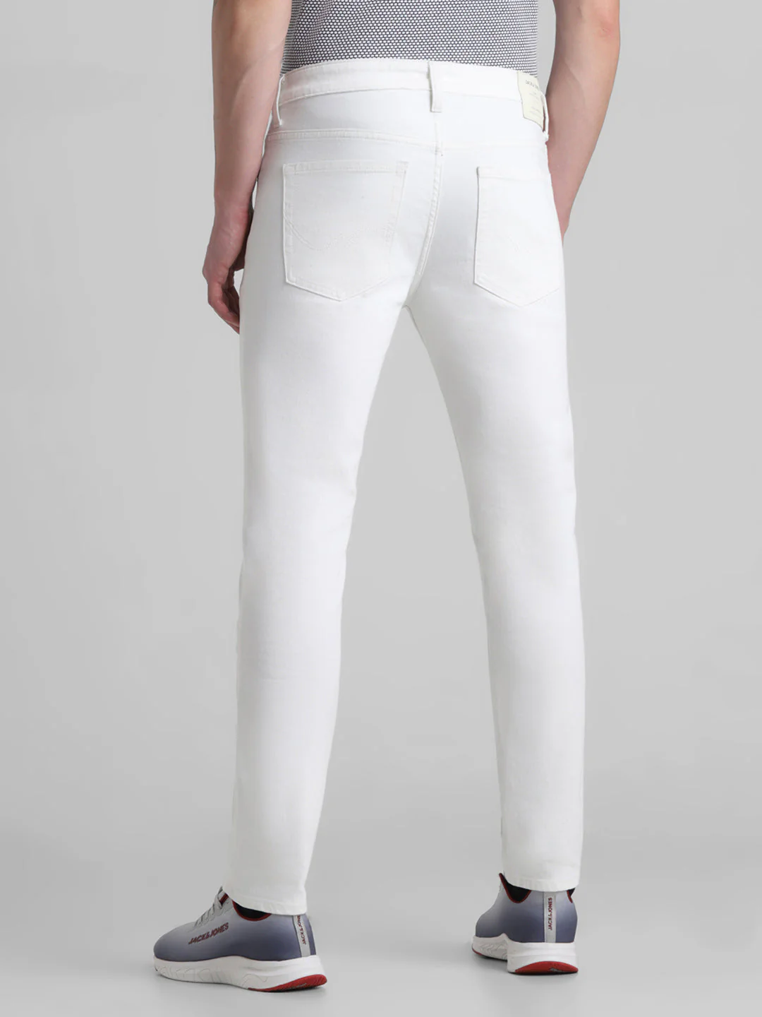 White 5 Pocket Ben Skinny Jeans - Image 3