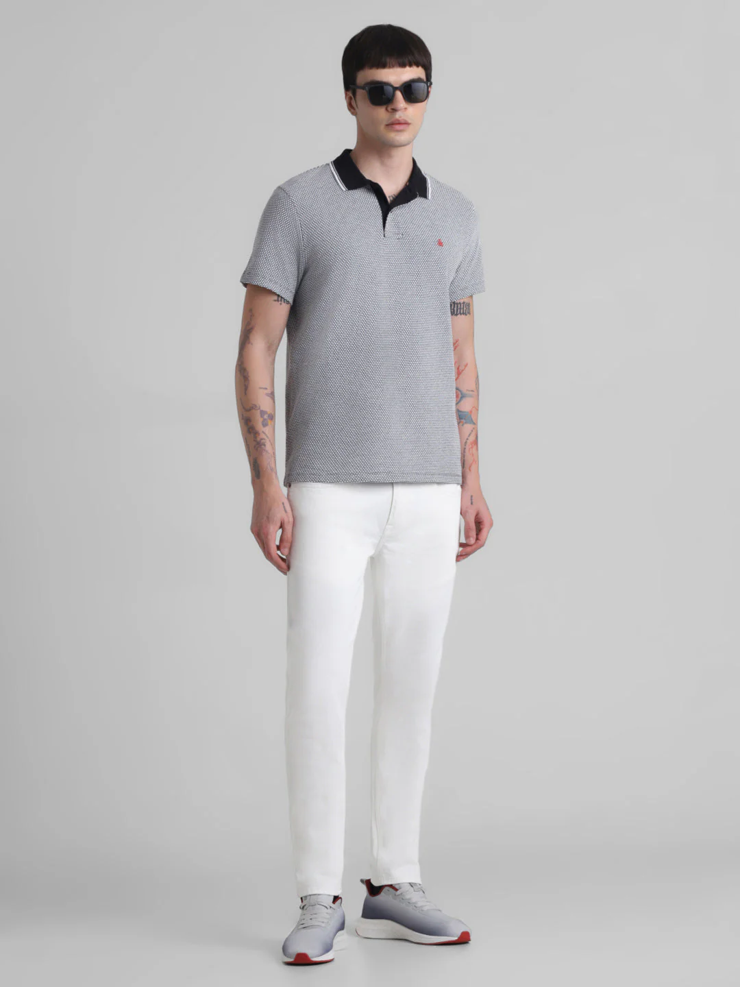 White 5 Pocket Ben Skinny Jeans - Image 5