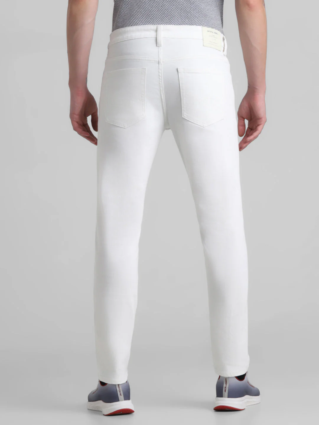 White 5 Pocket Ben Skinny Jeans - Image 8