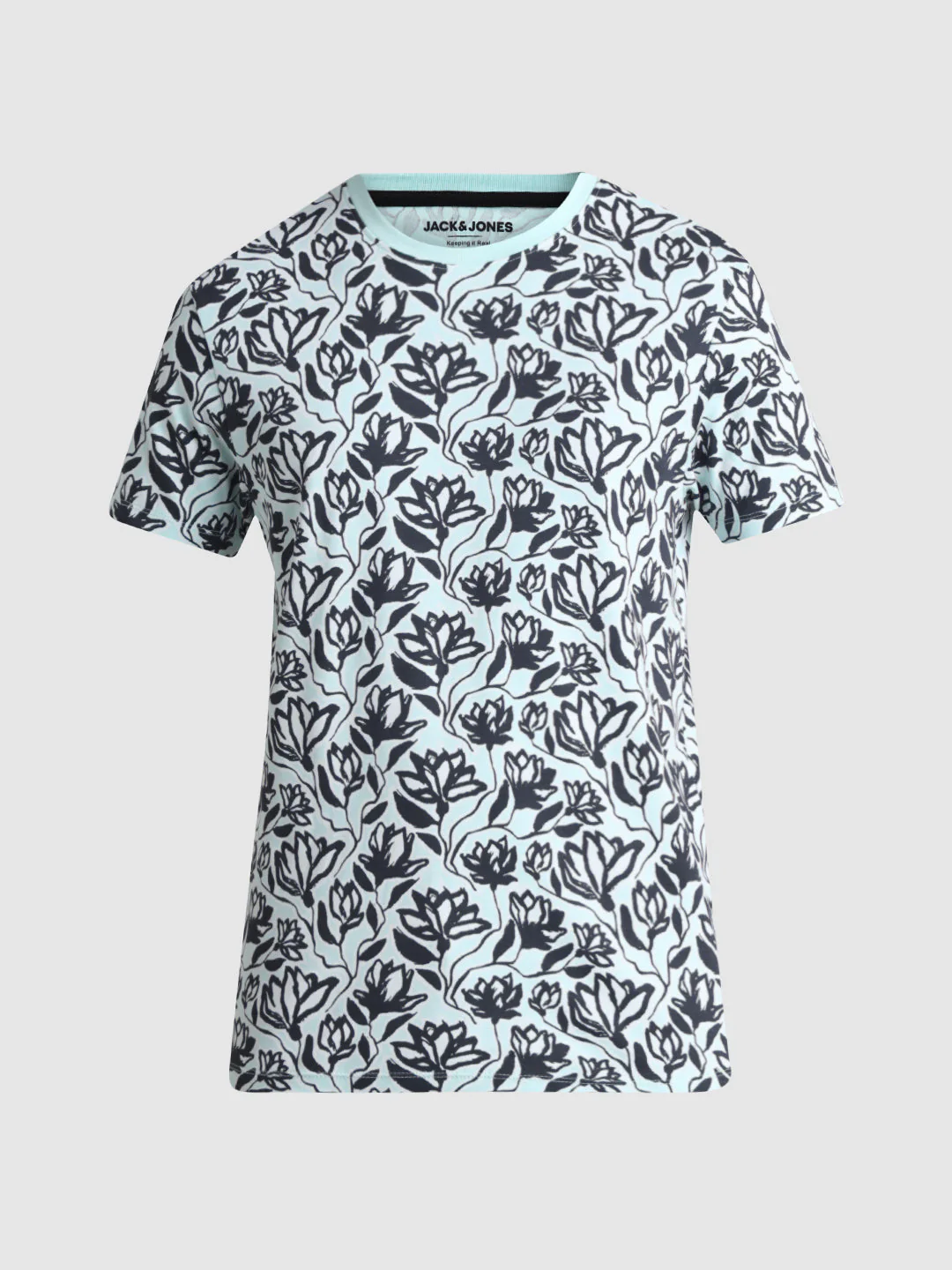 Floral Cotton Slim Fit T-shirt - Image 7