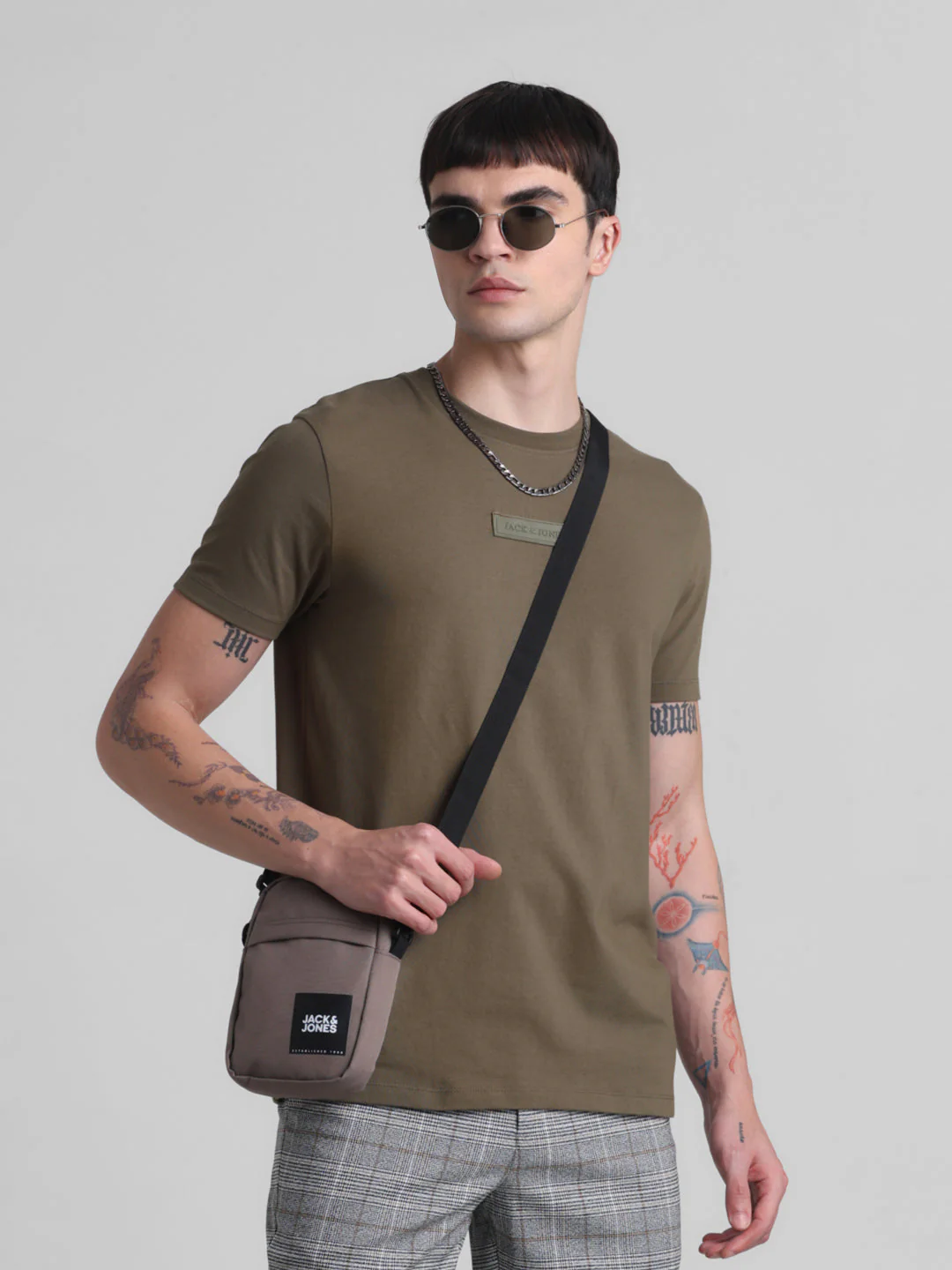 Olive Green Slim Fit T-shirt