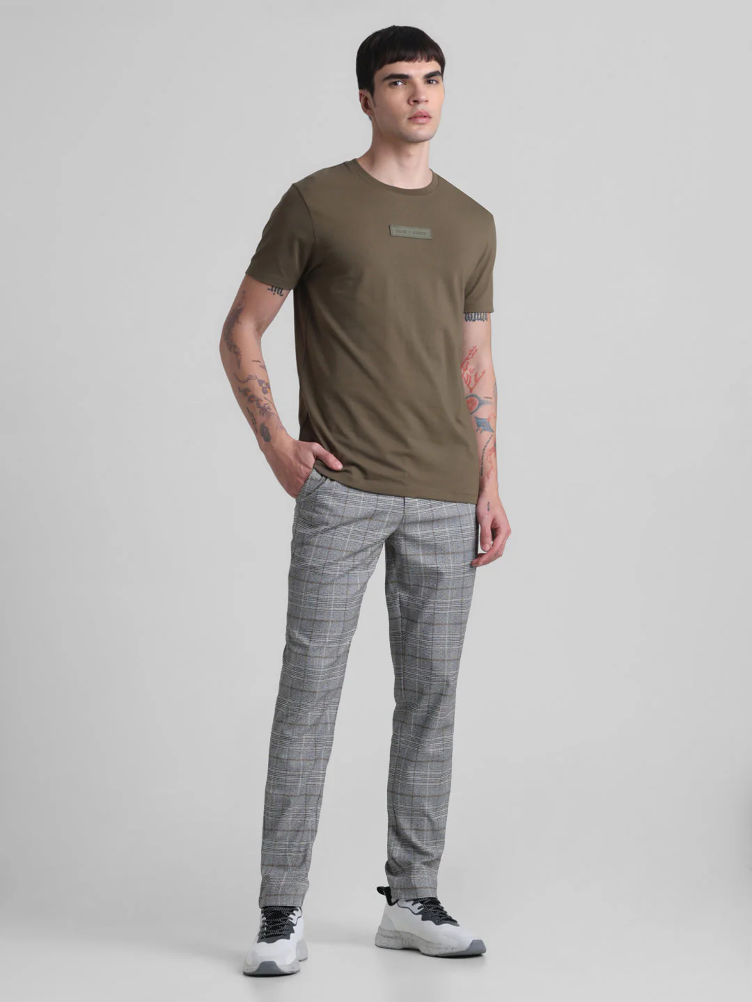 Olive Green Slim Fit T-shirt - Image 6