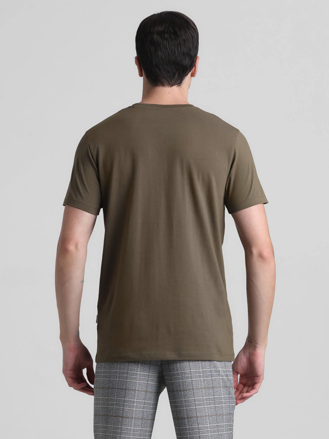 Olive Green Slim Fit T-shirt - Image 9