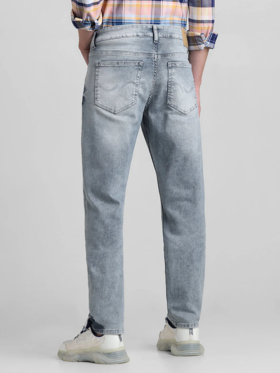 Grey 5 Pocket Glenn Slim Fit Jeans - Image 3