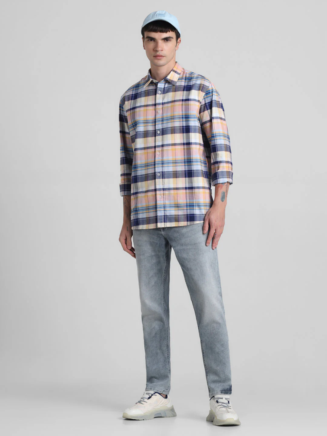 Grey 5 Pocket Glenn Slim Fit Jeans - Image 5
