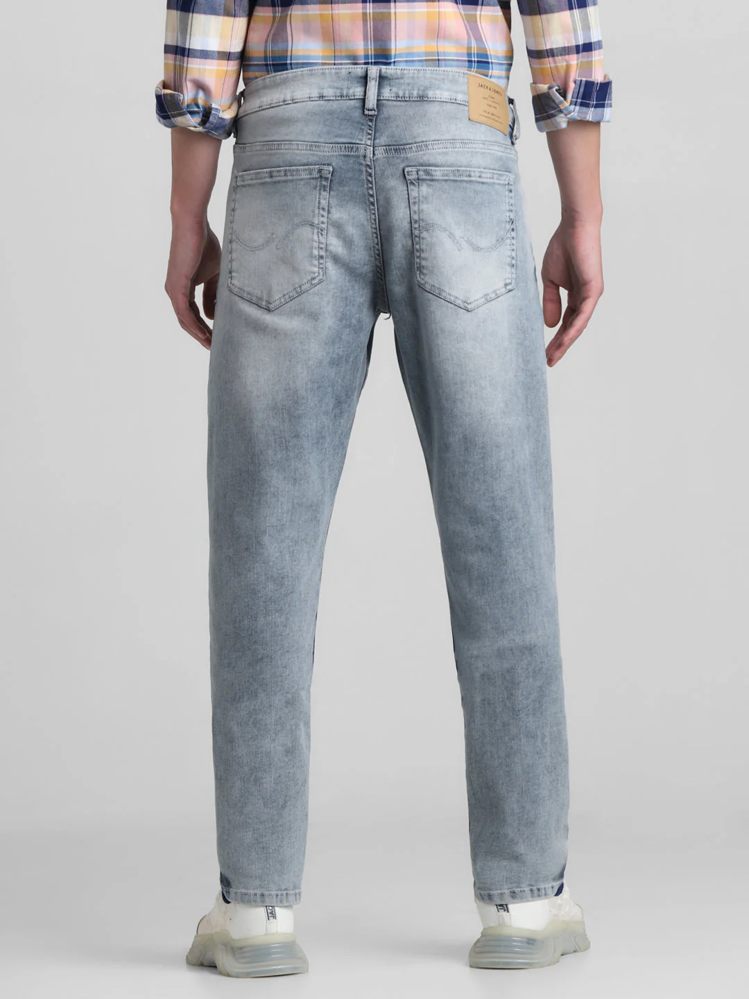 Grey 5 Pocket Glenn Slim Fit Jeans - Image 8