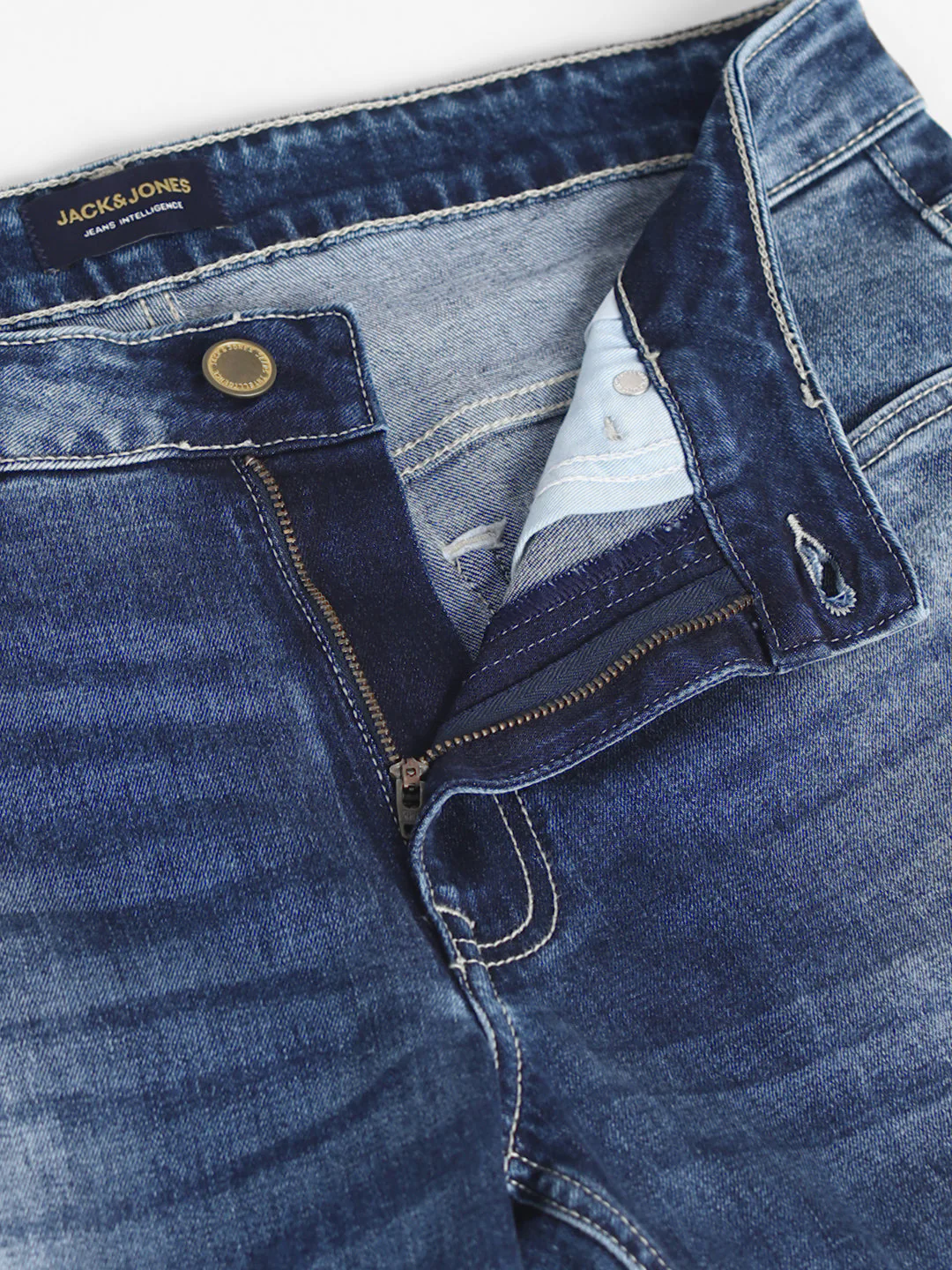 Blue Washed Ben Skinny Jeans - Image 5