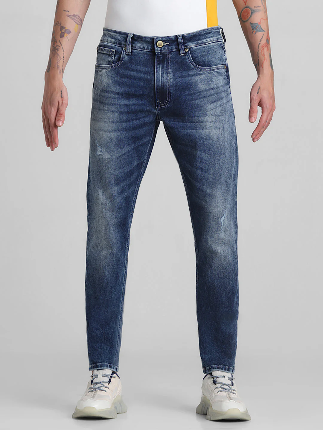 Blue Washed Ben Skinny Jeans - Image 8