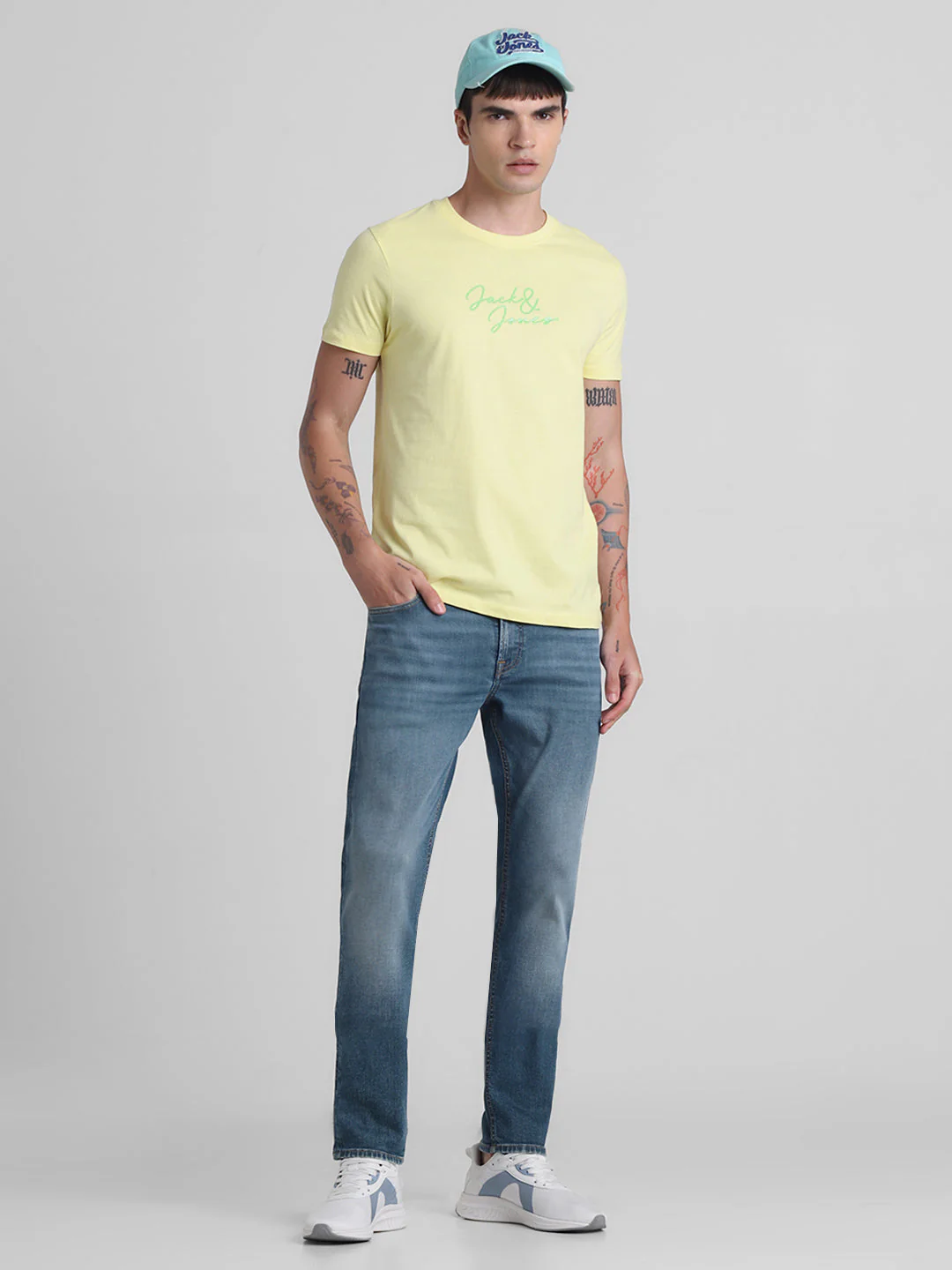 Blue 5 Pocket Glenn Slim Fit Jeans - Image 6