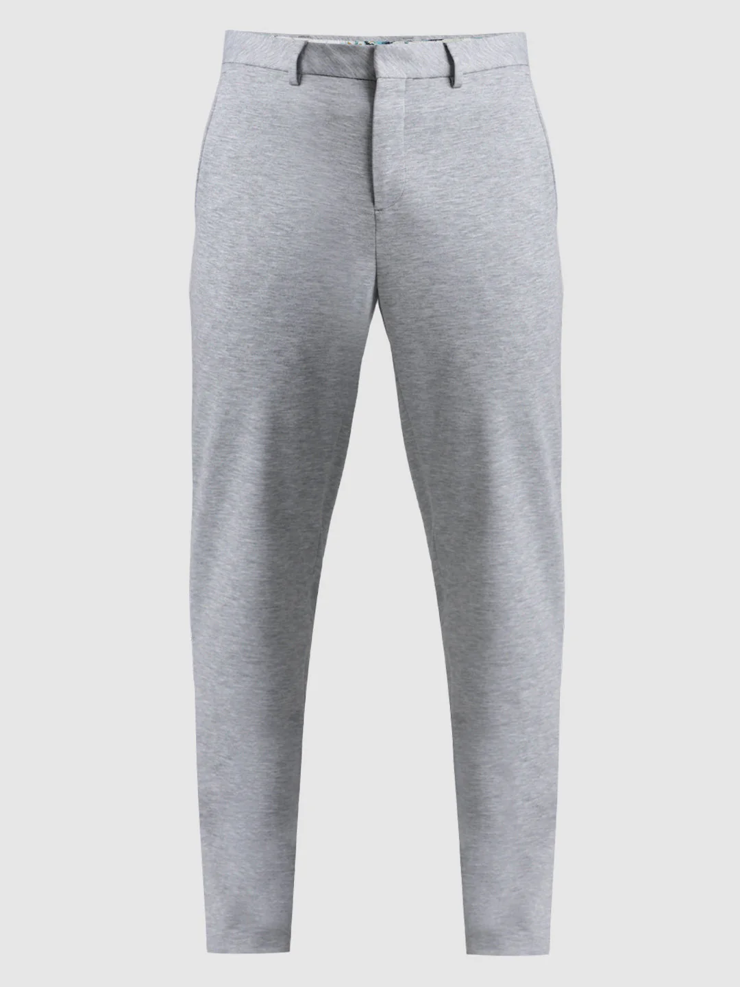 Grey Knitted Slim Fit Trousers - Image 6