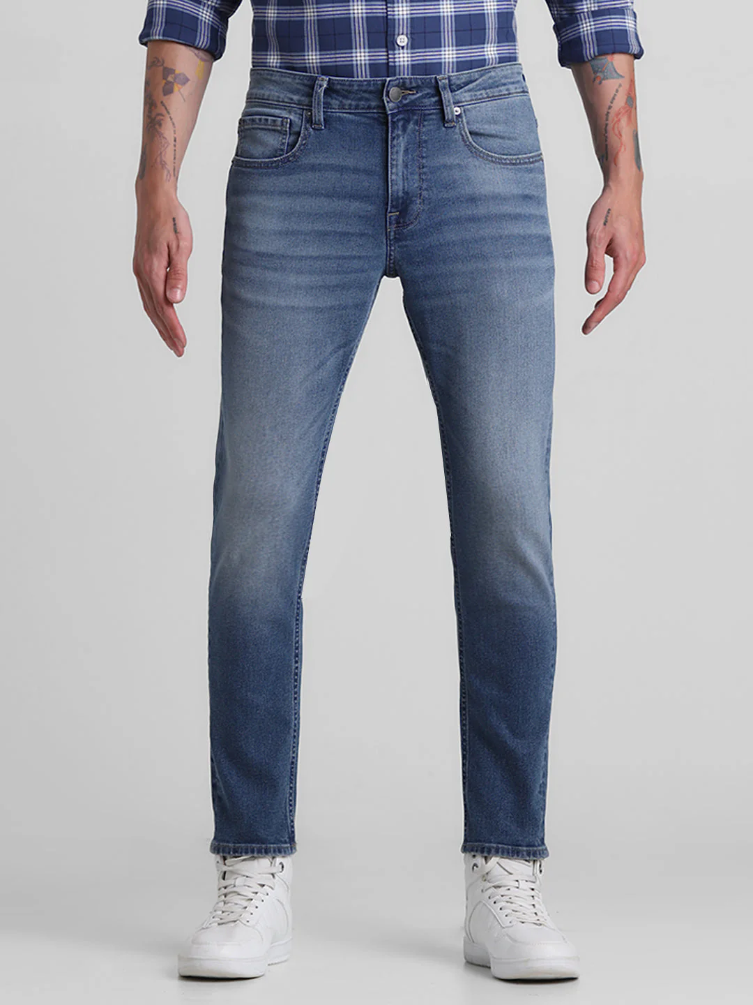 Light Blue 5 Pocket Brak Cropped Jeans - Image 7