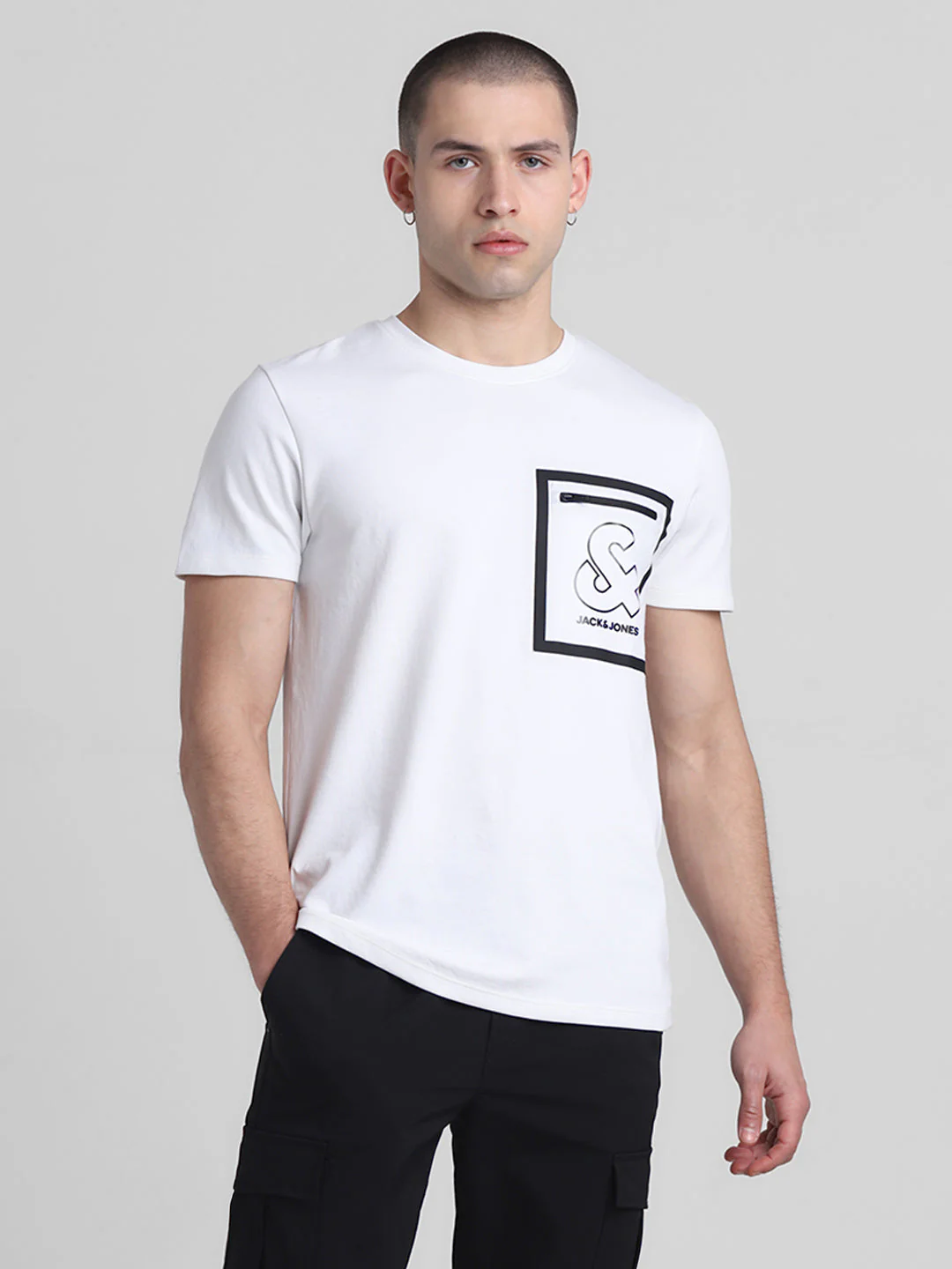 White Patch Pocket T-shirt - Image 2