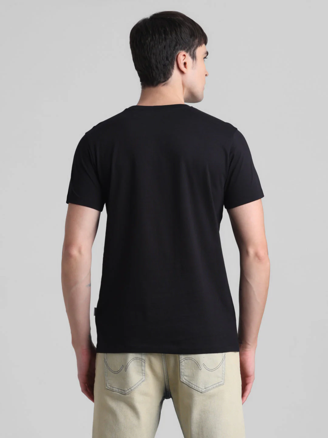 Black Italy Graphic Print Cotton T-shirt - Image 4
